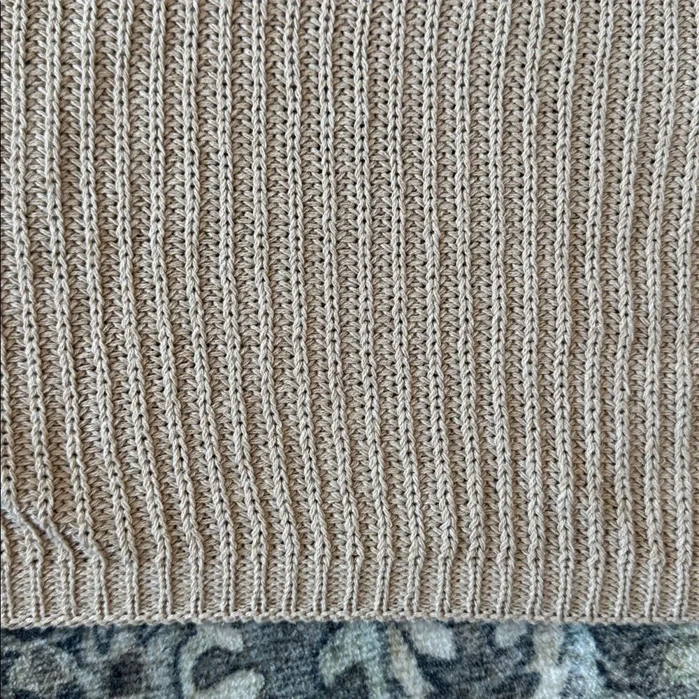 Cotton Blend Knit Throw